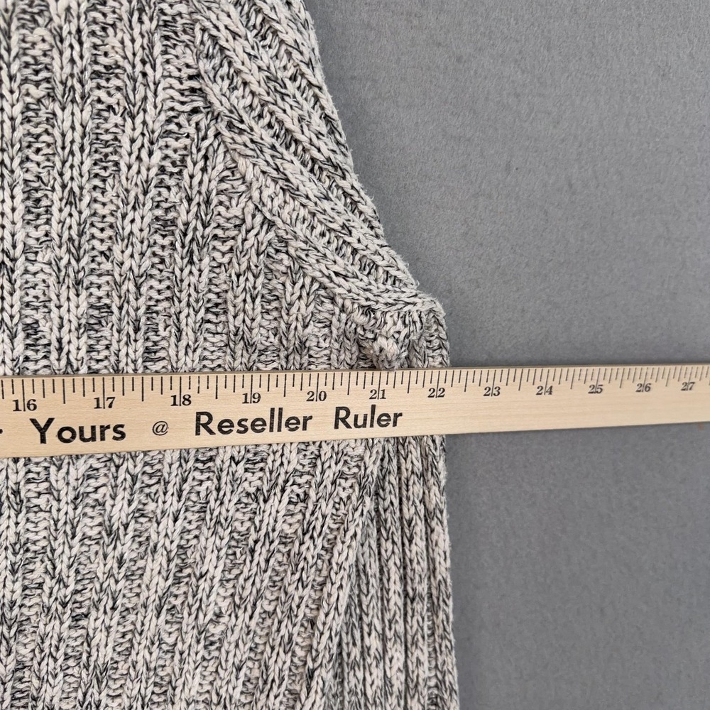 Free People Sweater Womens Large Gray Turtleneck Chunky Knit Comfy Cozy Pullover - Picture 10 of 12